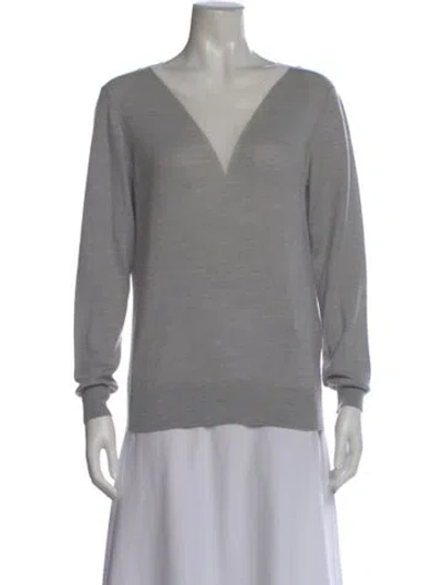 Pre-owned Opening Ceremony V-neck Sweater In Gray