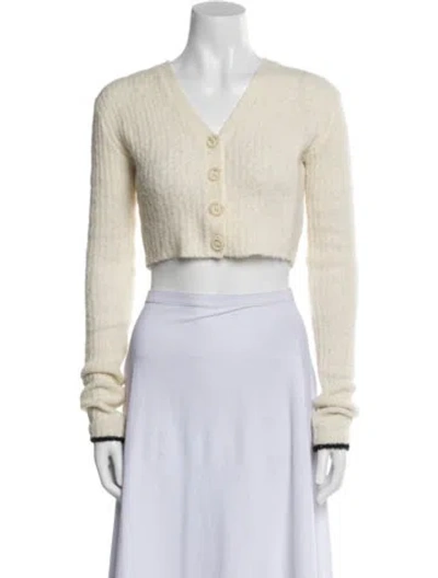Pre-owned Opening Ceremony V-neck Sweater In Neutral