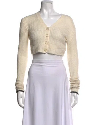 Pre-owned Opening Ceremony V-neck Sweater In Neutrals