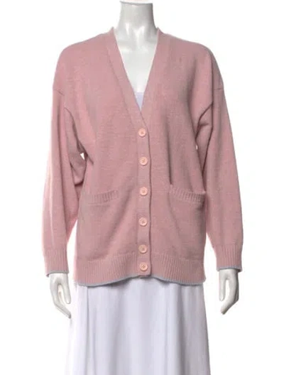 Pre-owned Opening Ceremony V-neck Sweater In Pink
