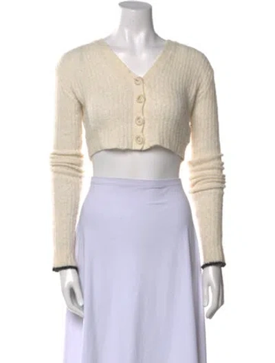 Pre-owned Opening Ceremony V-neck Sweater In White