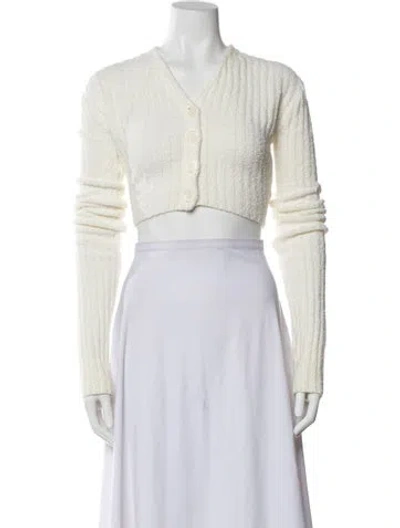 Pre-owned Opening Ceremony V-neck Sweater In White