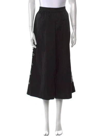Pre-owned Opening Ceremony Wide Leg Pants In Black
