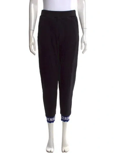 Pre-owned Opening Ceremony Wide Leg Pants In Black