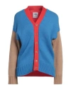 Opening Ceremony Woman Cardigan Azure Size Xxs Cotton, Polyamide, Polypropylene In Blue