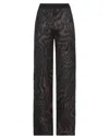Opening Ceremony Woman Pants Dark Brown Size M Polyamide, Mohair Wool, Wool In Brown