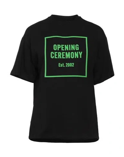 Opening Ceremony Woman T-shirt Black Size L Cotton