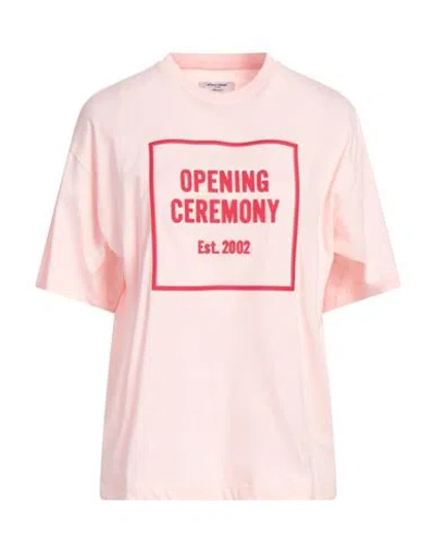 Opening Ceremony Woman T-shirt Pink Size L Cotton