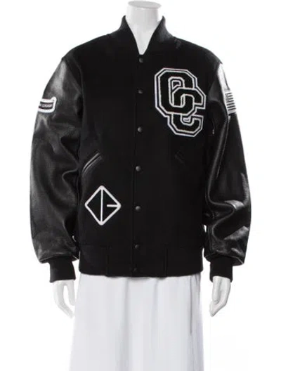 Pre-owned Opening Ceremony Wool Bomber Jacket In Black