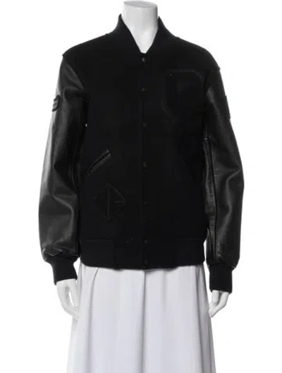 Pre-owned Opening Ceremony Wool Bomber Jacket In Black