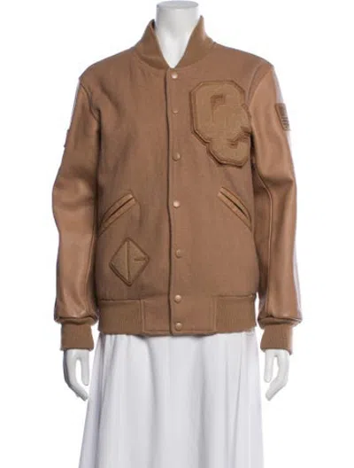 Pre-owned Opening Ceremony Wool Bomber Jacket In Brown