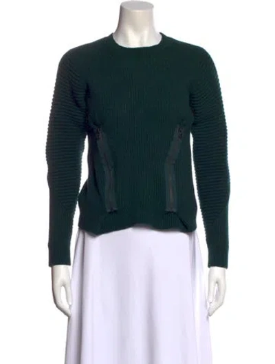 Pre-owned Opening Ceremony Wool Crew Neck Sweater In Green