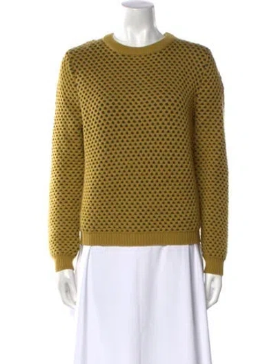 Pre-owned Opening Ceremony Wool Crew Neck Sweater In Yellow