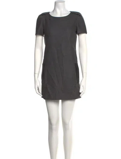 Pre-owned Opening Ceremony Wool Mini Dress In Grey