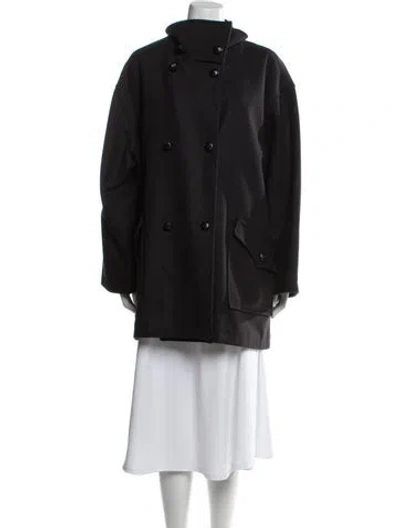 Pre-owned Opening Ceremony Wool Parka In Black