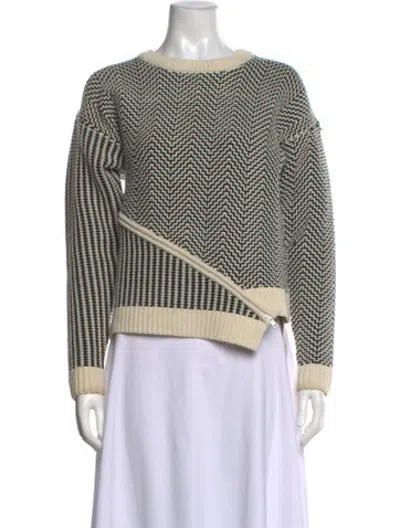Pre-owned Opening Ceremony Wool Patterned Sweater In Neutrals