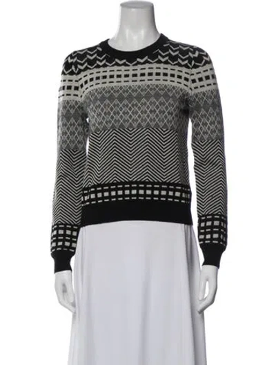 Pre-owned Opening Ceremony Wool Striped Sweater In Black