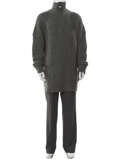 Pre-owned Opening Ceremony Wool Turtleneck Pullover In Gray