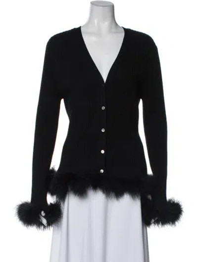 Pre-owned Opening Ceremony Wool V-neck Sweater In Gray