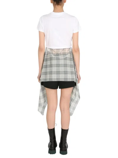 Opening Ceremony "word Torch Hybrid" T Shirt In White