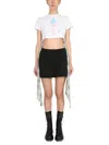 Opening Ceremony Word Torch Hybrid Tshirt In White