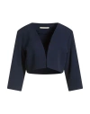 Operà Chic Woman Jacket Midnight Blue Size 12 Polyester, Elastane In Blue