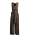 Operà Woman Jumpsuit Bronze Size 12 Polyester, Viscose, Nylon, Polyamide, Elastane