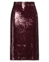 Operà Woman Midi Skirt Burgundy Size 12 Polyester, Elastane