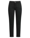 Operà Woman Pants Black Size 12 Cotton, Elastane In Black