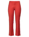 Operà Woman Pants Rust Size 6 Polyester, Viscose, Elastane In Red