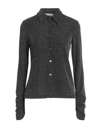 Operà Woman Shirt Black Size 12 Polyamide, Metallic Fiber, Elastane