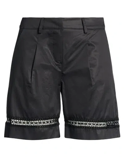 Operà Woman Shorts & Bermuda Shorts Black Size 10 Cotton