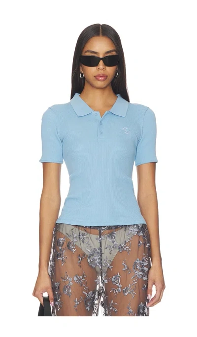 Operasport Elia Seamless Polo In Blue