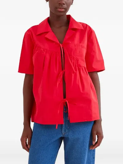 Operasport Elise V-neck Shirt In Red