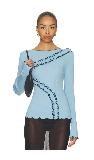 Operasport Gisle Seamless Top In Blue