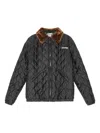 Operasport Quilted Trimmed-collar Puffer Jacket In Black