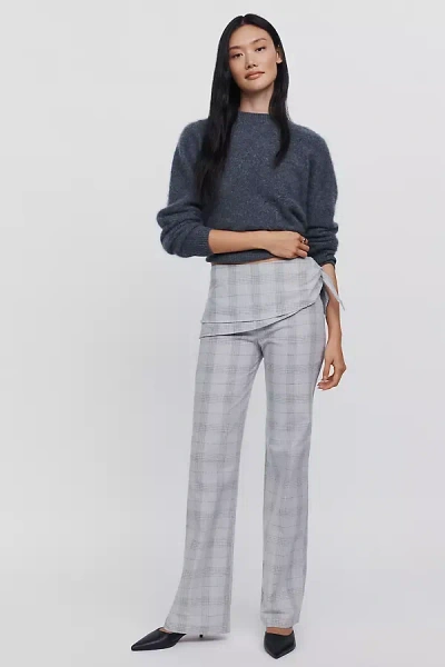 Operasport Rafaella Cotton Linen Trousers Pants In Animal Print