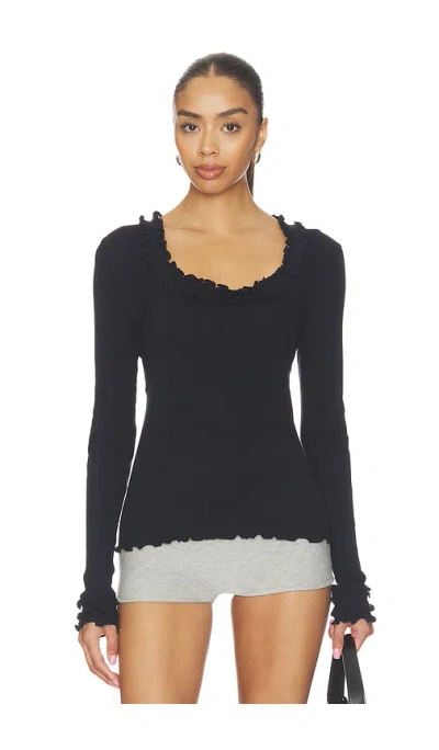 Operasport Rosie Seamless Top In Black