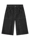 Operasport Rowan Denim Shorts In Black