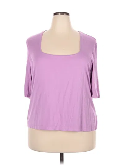Pre-owned Ophelia Roe 3/4 Sleeve T-shirt In Purple