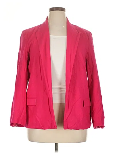 Pre-owned Ophelia Roe Blazer Jacket In Pink