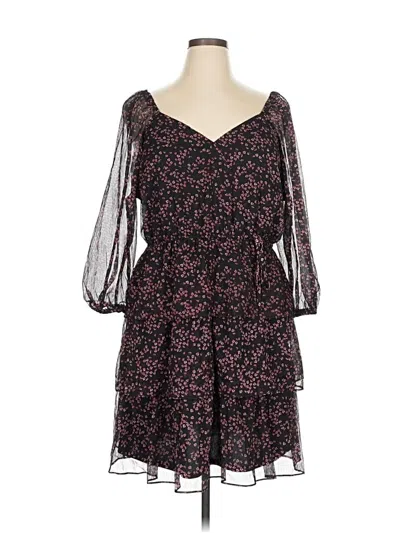 Pre-owned Ophelia Roe Casual Dress In Black
