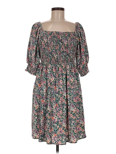 Pre-owned Ophelia Roe Casual Dress In Gray