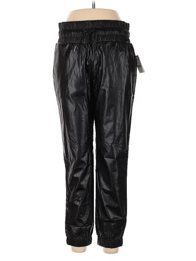 Pre-owned Ophelia Roe Faux Leather Pants In Black