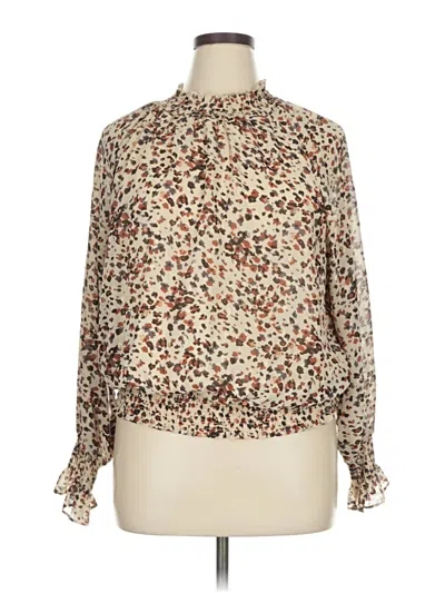Pre-owned Ophelia Roe Long Sleeve Blouse In Ivory
