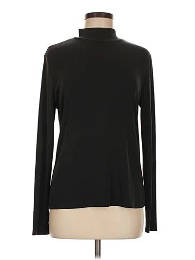 Pre-owned Ophelia Roe Long Sleeve Turtleneck In Black