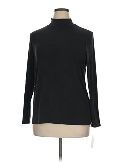 Pre-owned Ophelia Roe Long Sleeve Turtleneck In Black