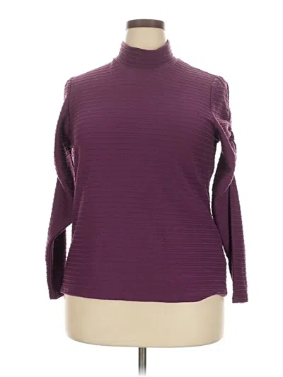 Pre-owned Ophelia Roe Long Sleeve Turtleneck In Purple