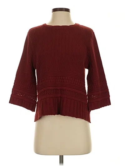 Pre-owned Ophelia Roe Pullover Sweater In Burgundy
