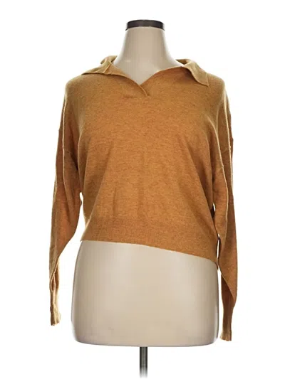 Pre-owned Ophelia Roe Pullover Sweater In Tan